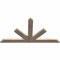 Ekena Millwork Saratoga Smooth Timber Gable Bracket, Douglas Fir, 48"W x 26"H x 1 1/2"D x 3 1/2"F, 13/12 Pitch GBW048X26X0204SAR00SDF - alternate 2